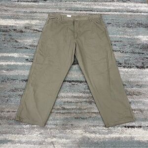 NWT Wrangler Originals Pants Mens 42x30 Khaki Carpenter Painter Loose Work Wear